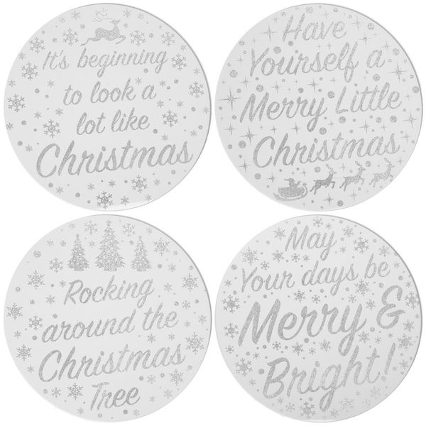 Christmas Candle Plates