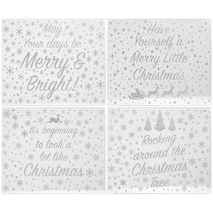 Silver Glitter Place Mats