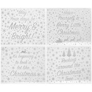 Silver Glitter Place Mats