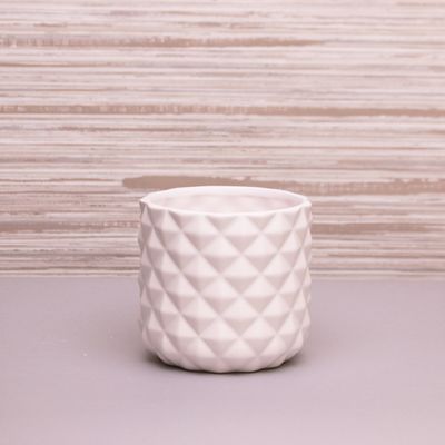 White Pineapple Ceramic Pot 10.8cm