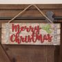 Merry Christmas Hanging Plaque