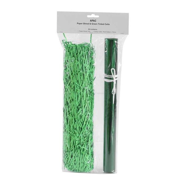 Green Shred/Cello Hamper Kit 
