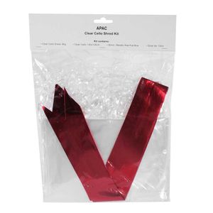 Clear Cello Shred Kit (Shred/Film/Red Bow) 