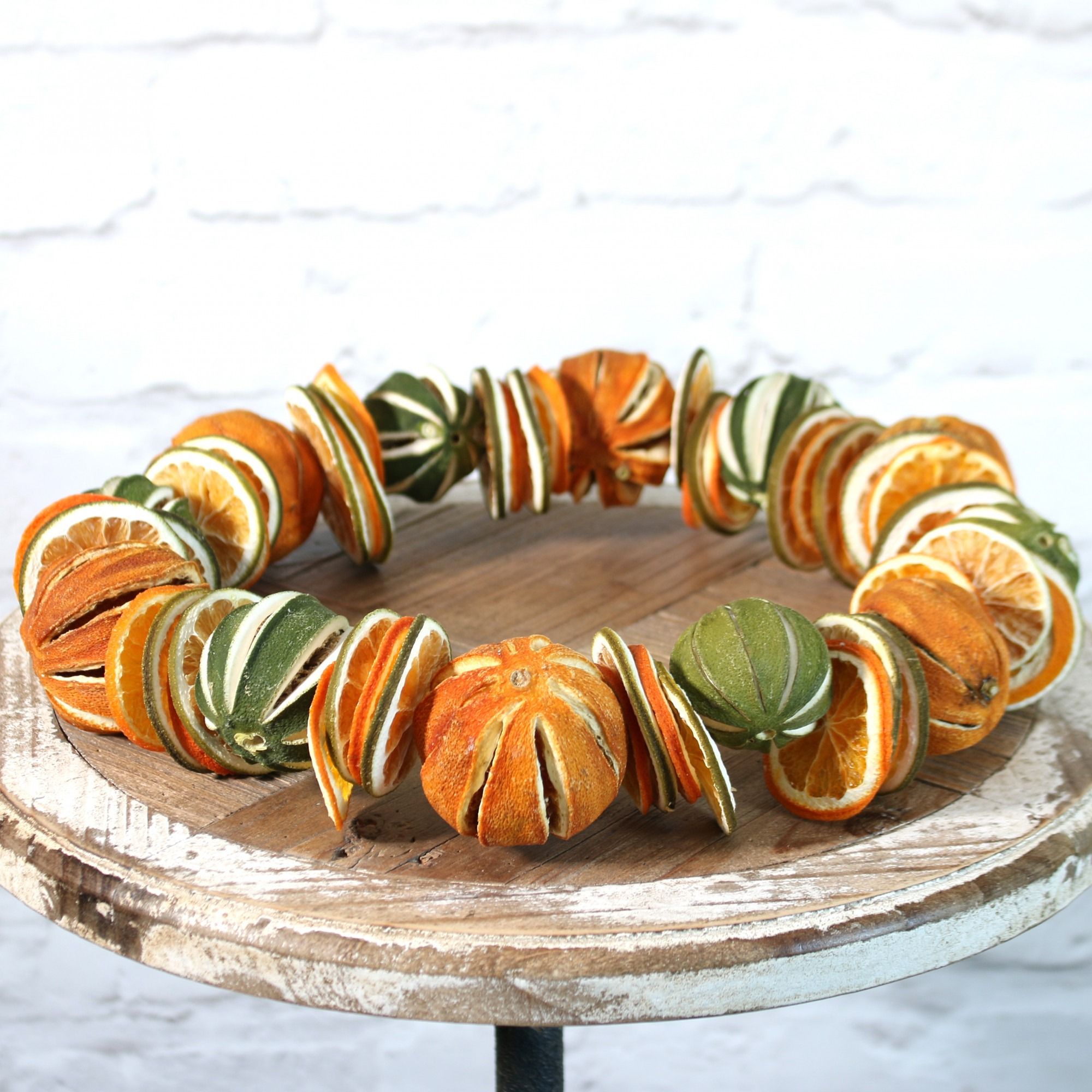 Medium Org/Green Citrus Mixed Ring (26cm)