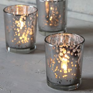 Silver Speckle Votive (6.5cm)