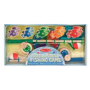 Catch and count magnetic fishing game