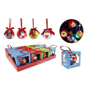 Light Up Led Christmas Baubles Cdu X 12