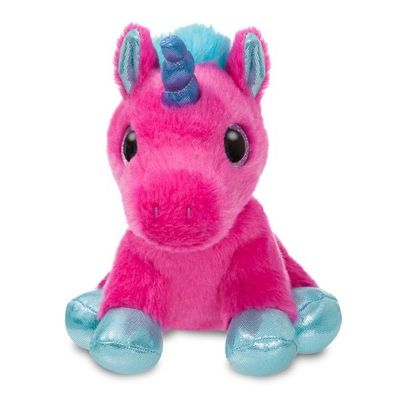 Sparkle Tales Starlight Hot Pink Unicorn 7 Inch Soft Toy By Aurora