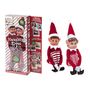 12 Inch 2pack Vinyl Head Elf  In Red Clothes In Box 2 Assorted