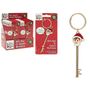 4 X 1 Inch Elf Design Diecast Key  To Santas Workshop On Blst Crd