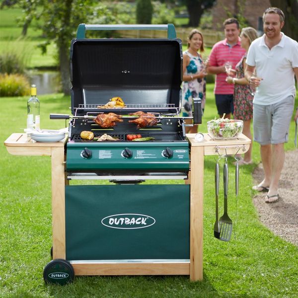 outback hunter 3 burner gas bbq