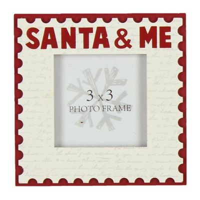   Mdf Photo Frame - Santa And Me  by Juliana