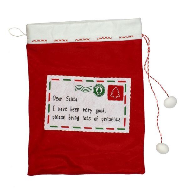 Red Felt Christmas Sack 65cm  by Juliana