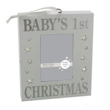 Light Up Mdf Wall Plaque Babys 1st Christmas  by Juliana
