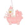 Babys 1st Pink Pram Tree Ornament  by Juliana