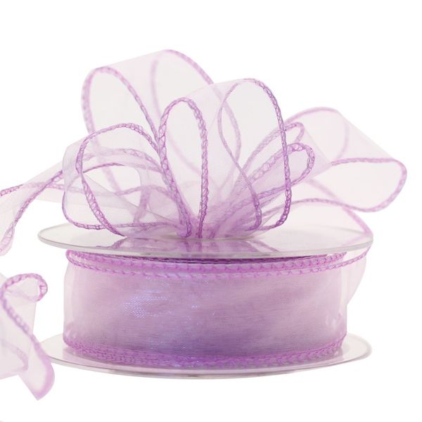 30mm Lilac Chiffon Ribbon