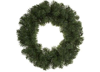 18 Inch Pvc Wreath With 120 Tips With Hang Tag