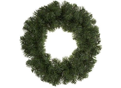 18 Inch Pvc Wreath With 120 Tips With Hang Tag