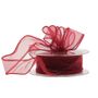 30mm Burgundy Chiffon Ribbon