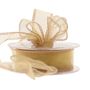 30mm Gold Chiffon Ribbon