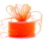 50mm Orange Chiffon Ribbonm