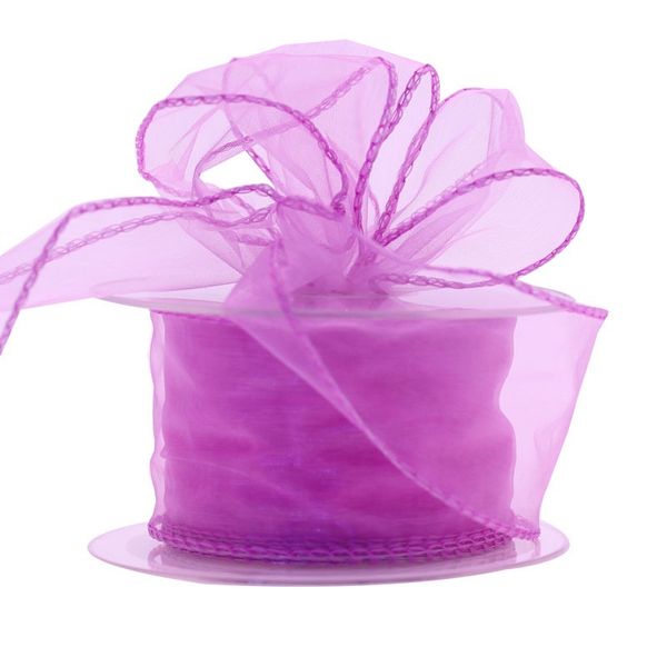 50mm Lilac Chiffon Ribbon