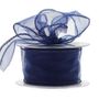 50mm Blue Chiffon Ribbon