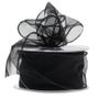 50mm Black Chiffon Ribbon