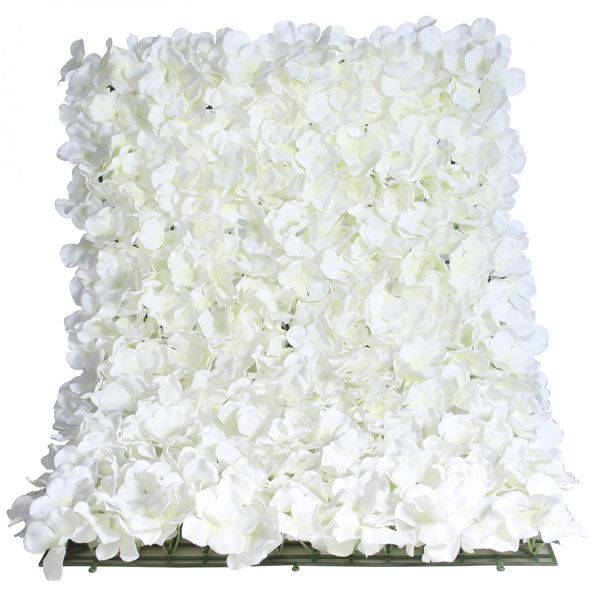  White Hydrangea Flower Wall 