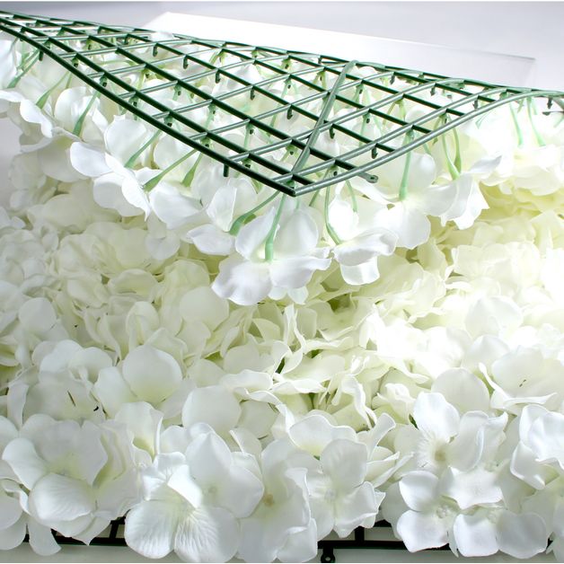 40x60cm White Hydrangea Flower Wall 8 24 Wedding Mall