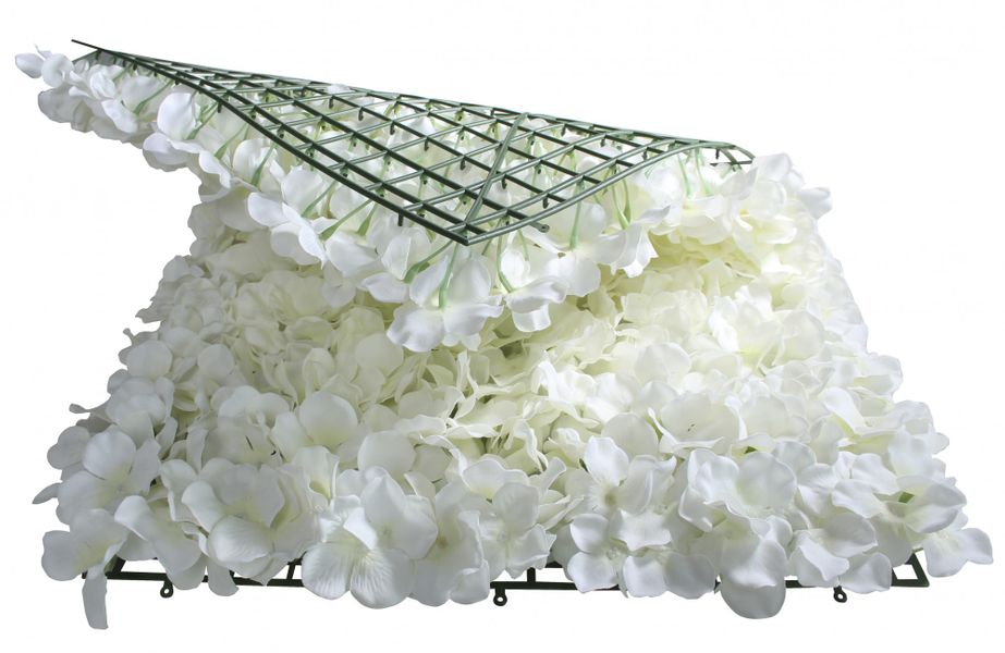  White Hydrangea Flower Wall 