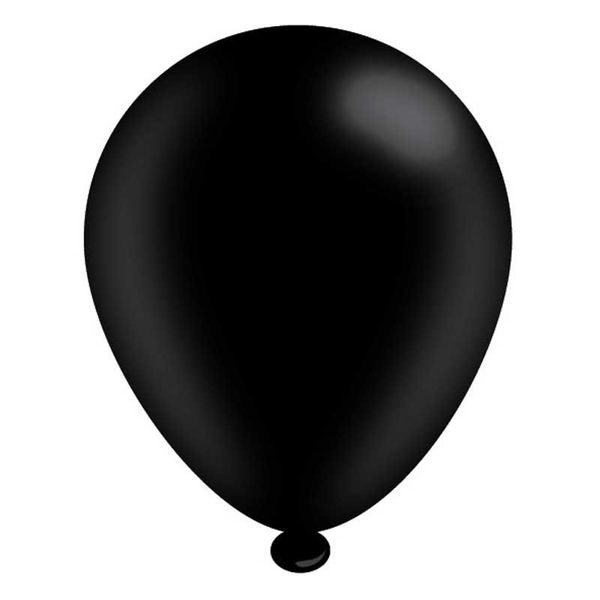 Black Latex Balloons x 6 pks of 8 balloons (1/48)