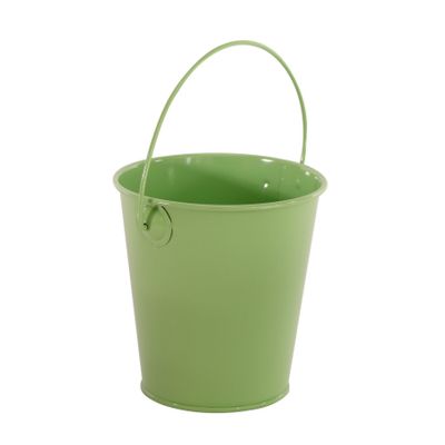 9cm Zinc Drop in Bucket Green  (60)