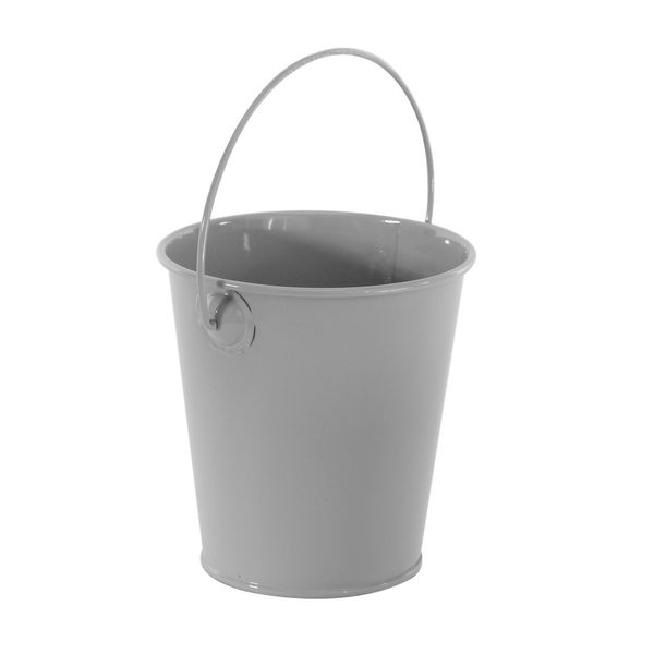 9cm Zinc Drop in Bucket Grey  (60)