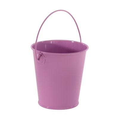 9cm Zinc Drop in Bucket Pastel Lilac  (60)