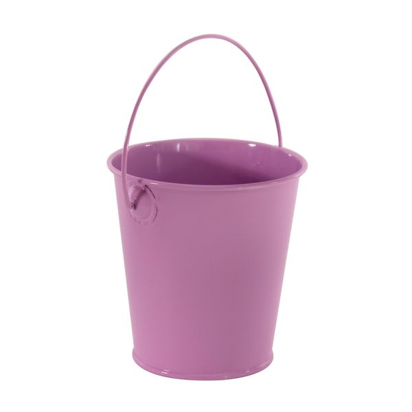 9cm Zinc Drop in Bucket Pastel Lilac  (60)