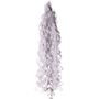 Metallic Silver / White Balloon Tassels (12)