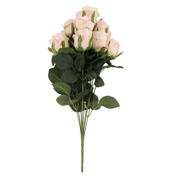 Camelot  Rose Bud 9 Heads Pink (12/96)