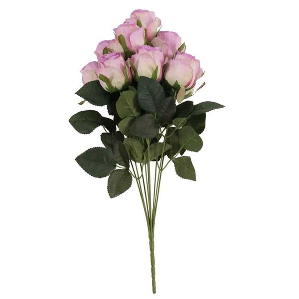 Camelot  Rose Bud 9 Heads Purple (12/96)