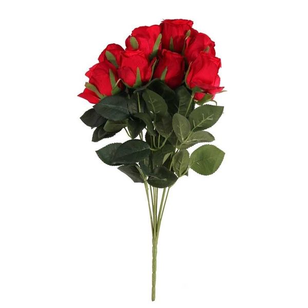 Camelot  Rose Bud 9 Heads Red (12/96)