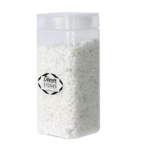 4-6mm 750gr White  Pebbles in Jar (1/16)