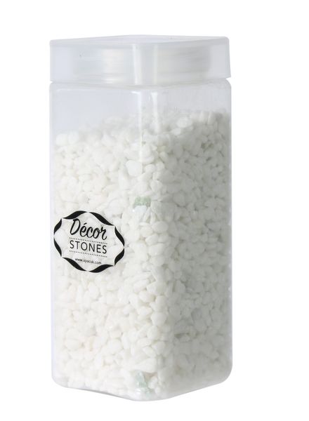 4-6mm 750gr White  Pebbles in Jar (1/16)