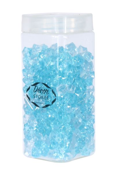 280gr Pale Blue Small Crystal Stones  in Jar (1/16)
