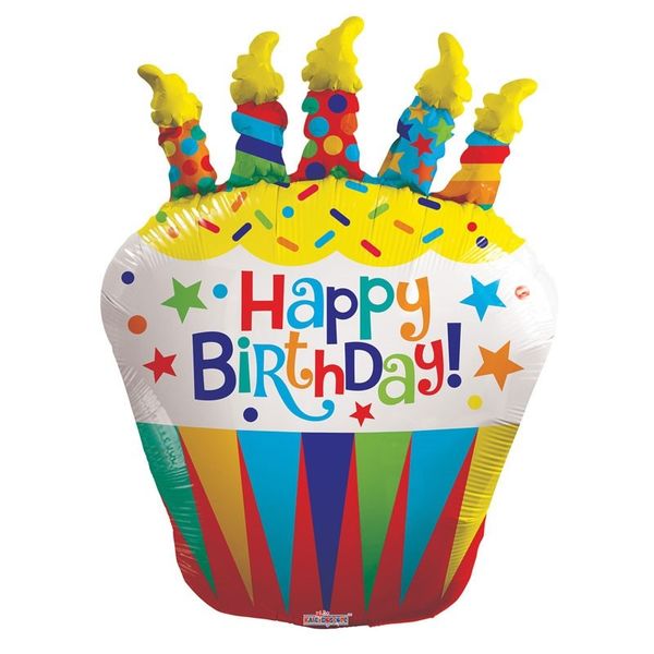 Birthday Cupcake Balloon (36 inch)