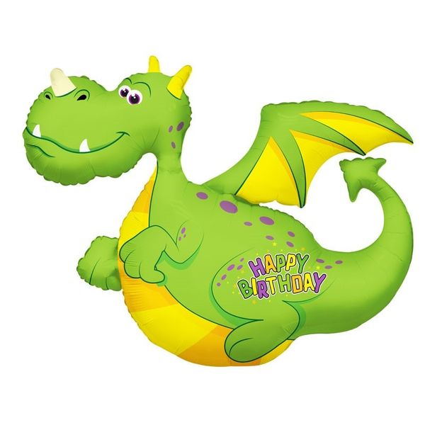 Birthday Dragon Balloon (36 inch)