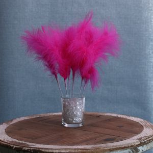 Fluff Feather Bunch x 6 Fuchsia