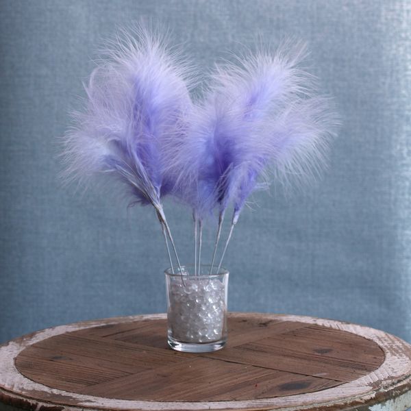 Fluff Feather Bunch x 6 Light Purple