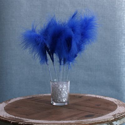 Fluff Feather Bunch x 6 Royal Blue