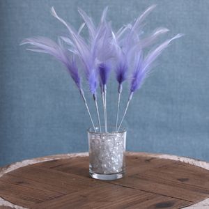 Narrow Feather x 6 Light Purple