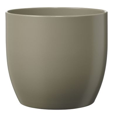 Basel Ceramic Pot Matte Light Gray (14cm)